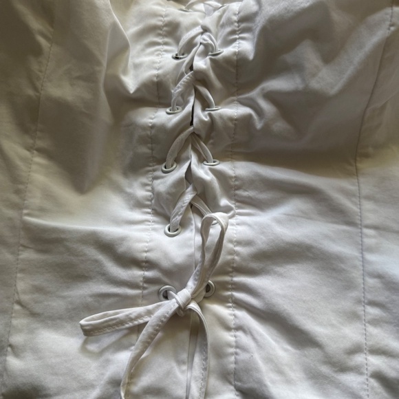 Princess Polly | Size 12 | White Yazmin Strapless Corset Top - Picture 6 of 7